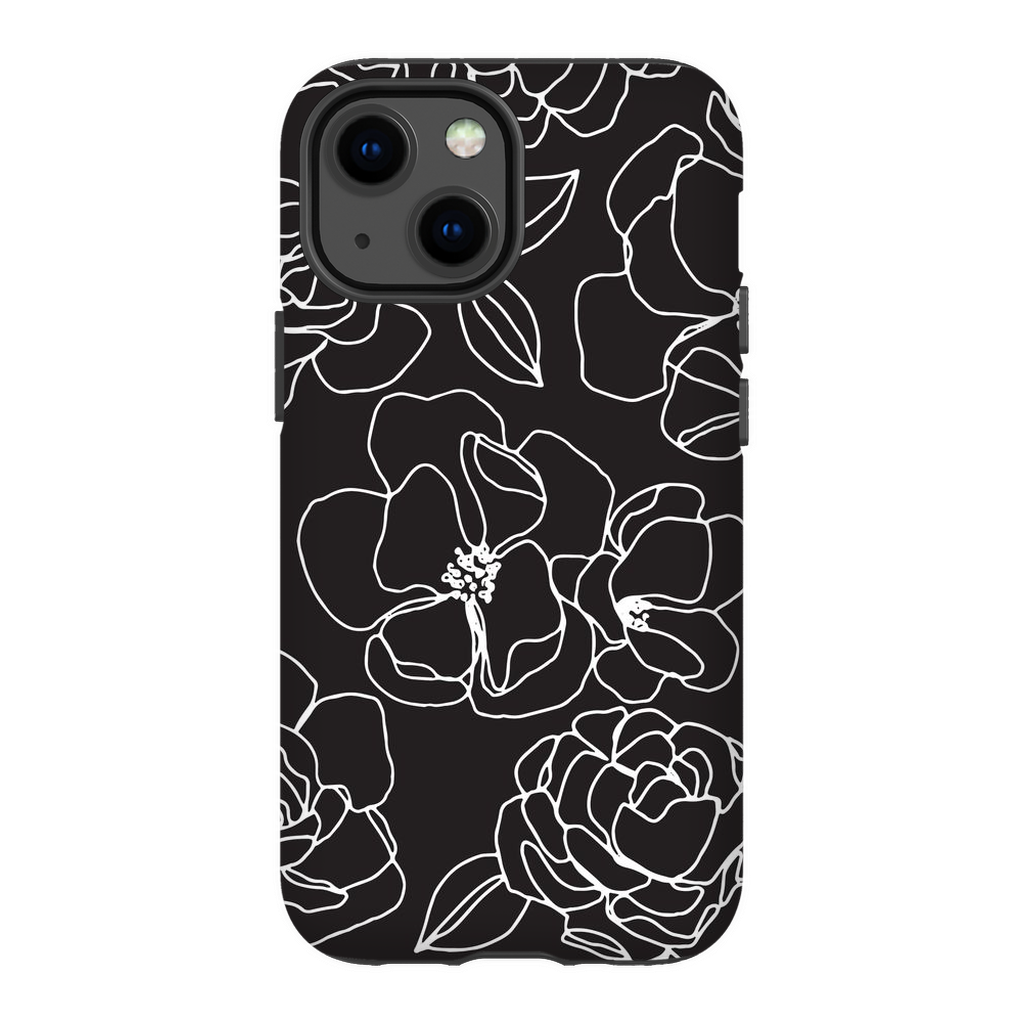 Floral Line Drawing Phone Case