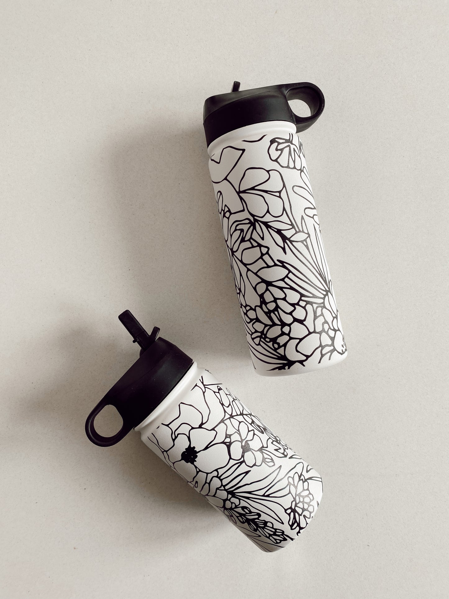 Flower Water Bottles