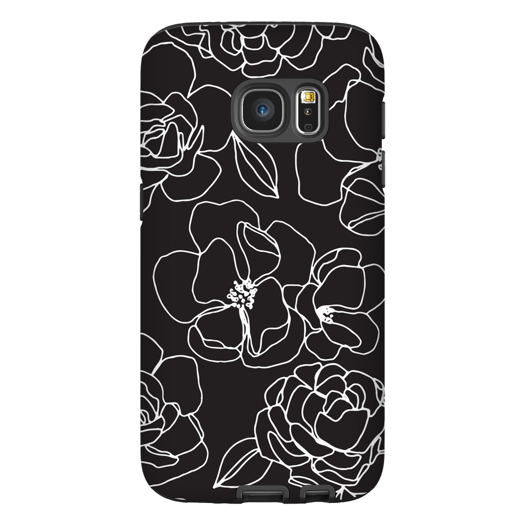 Floral Line Drawing Phone Case