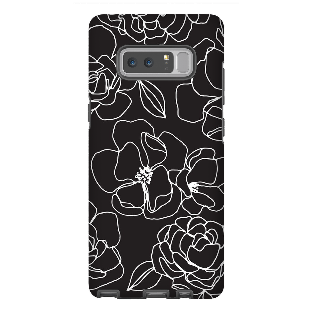 Floral Line Drawing Phone Case