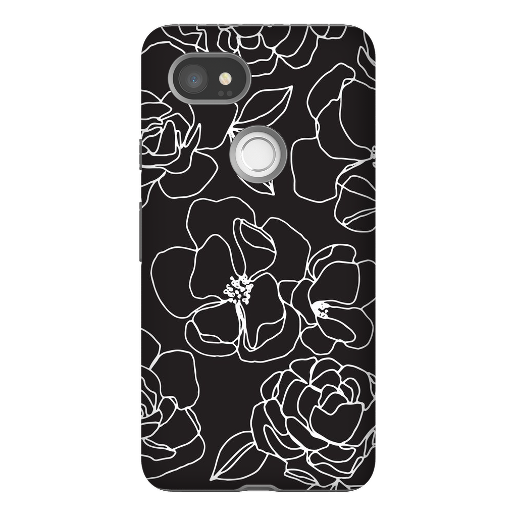 Floral Line Drawing Phone Case