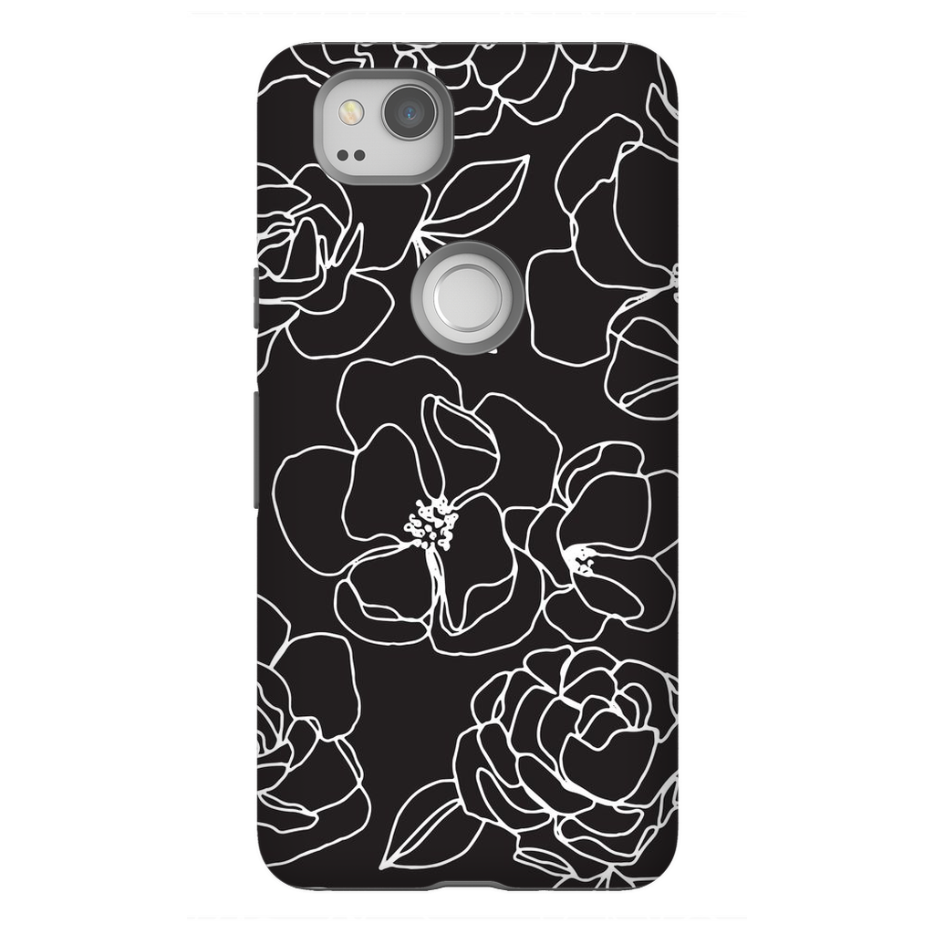 Floral Line Drawing Phone Case