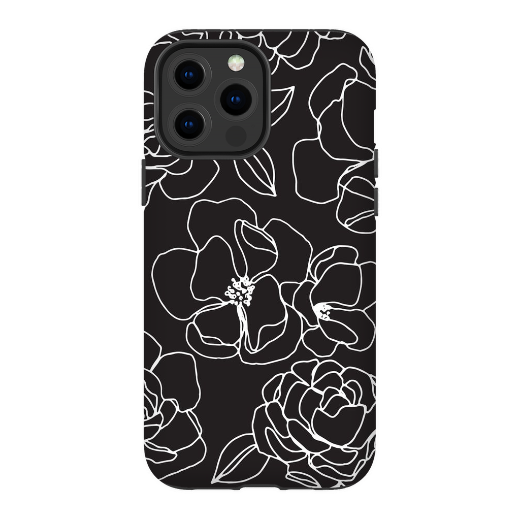 Floral Line Drawing Phone Case