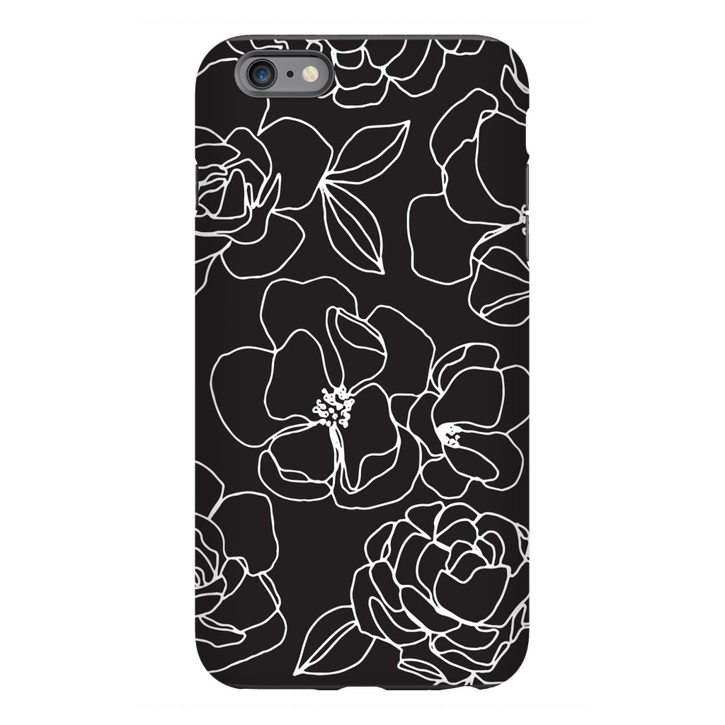 Floral Line Drawing Phone Case
