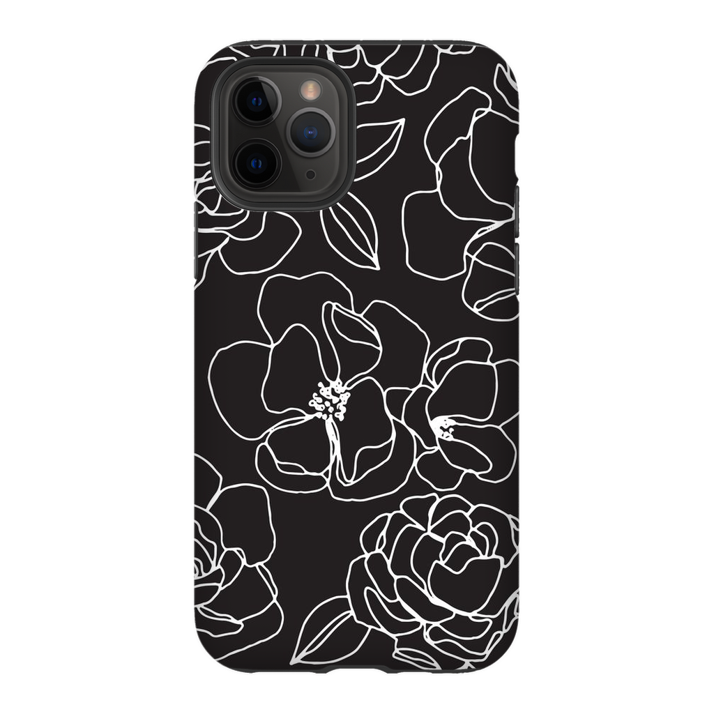 Floral Line Drawing Phone Case