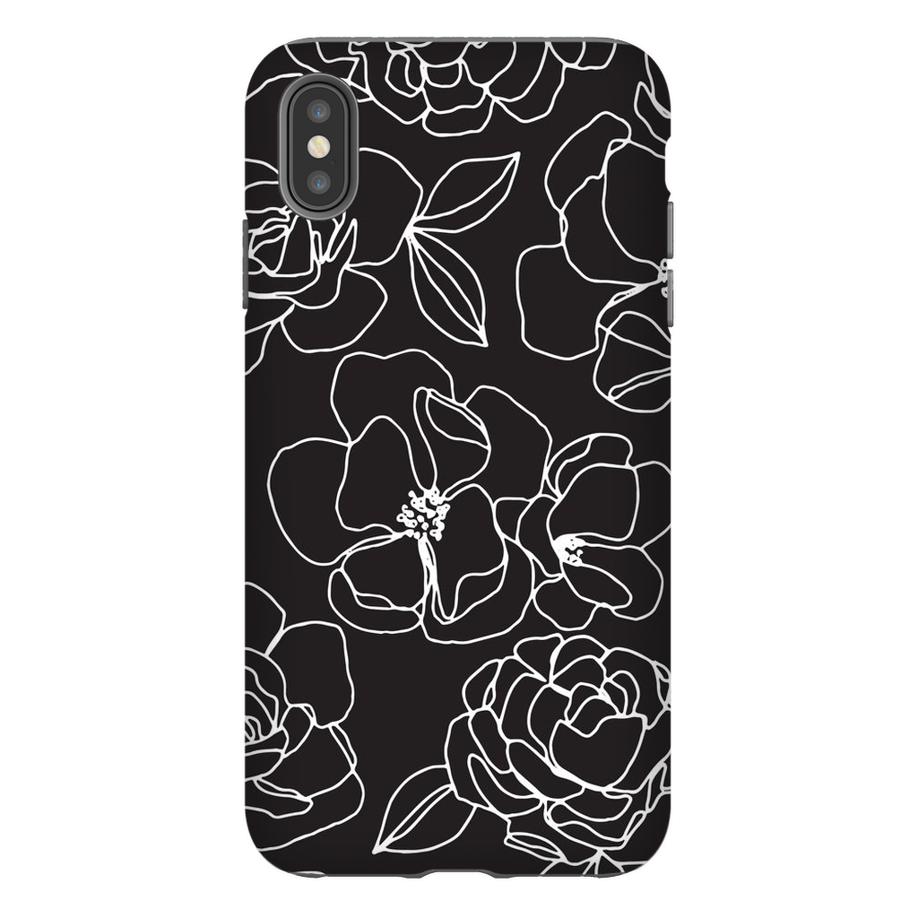 Floral Line Drawing Phone Case
