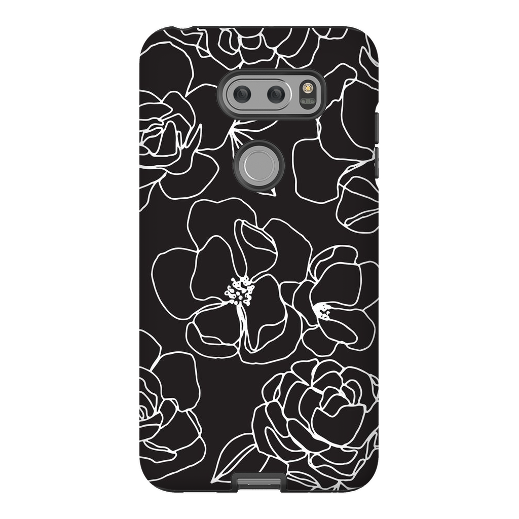 Floral Line Drawing Phone Case