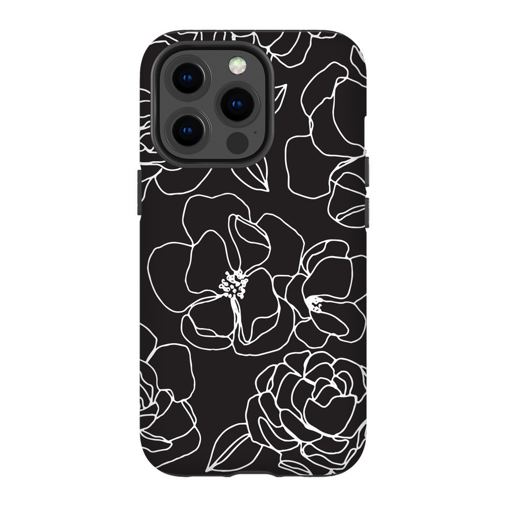 Floral Line Drawing Phone Case