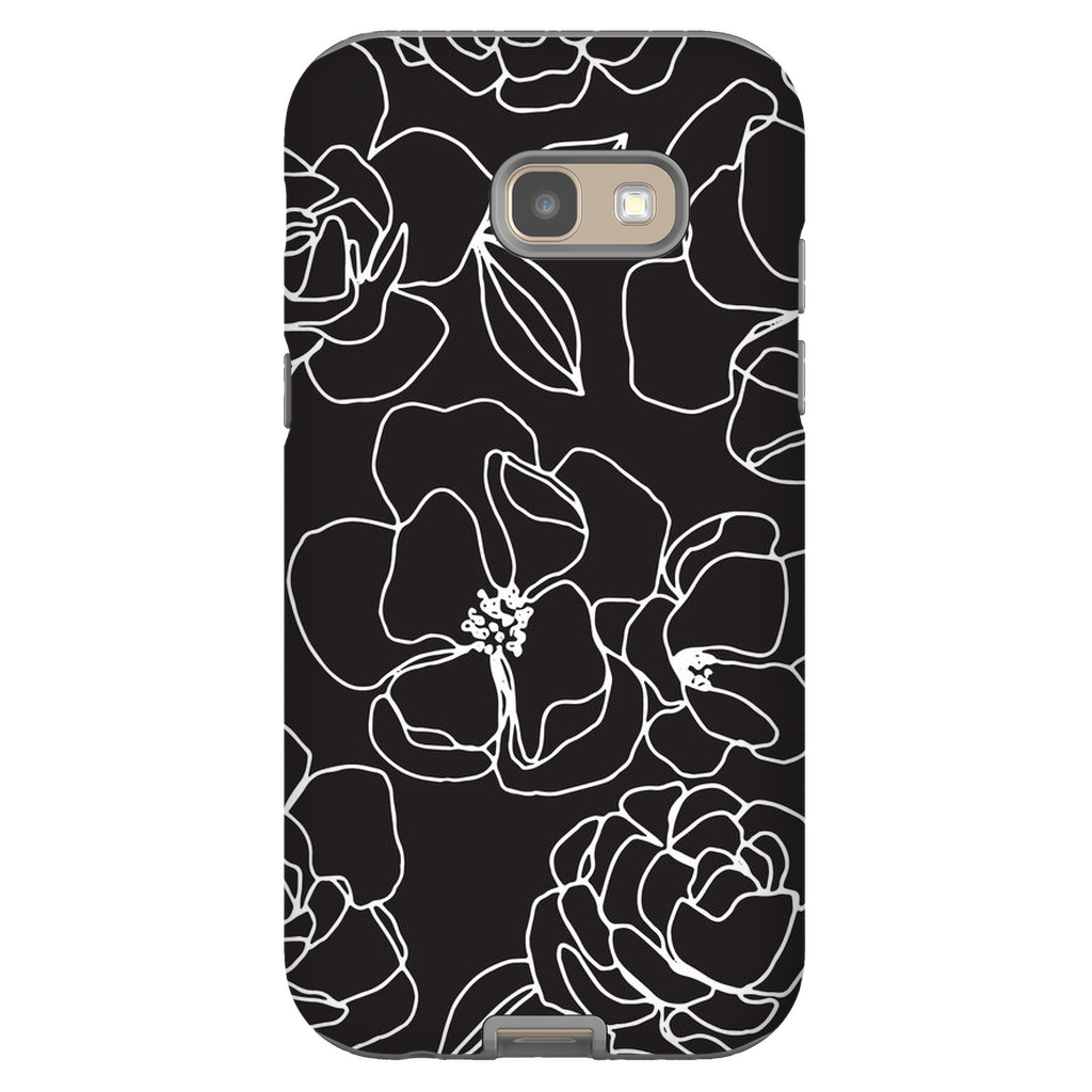 Floral Line Drawing Phone Case