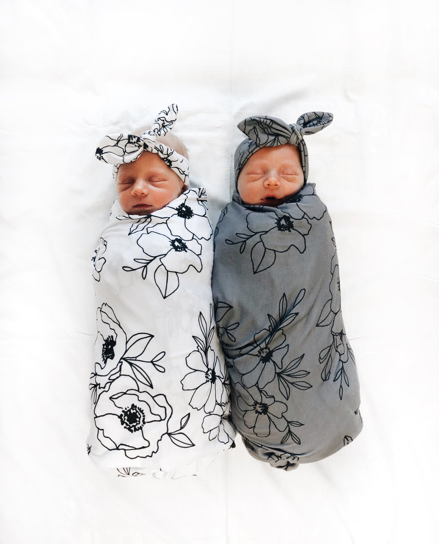 Lyla White Baby Swaddle
