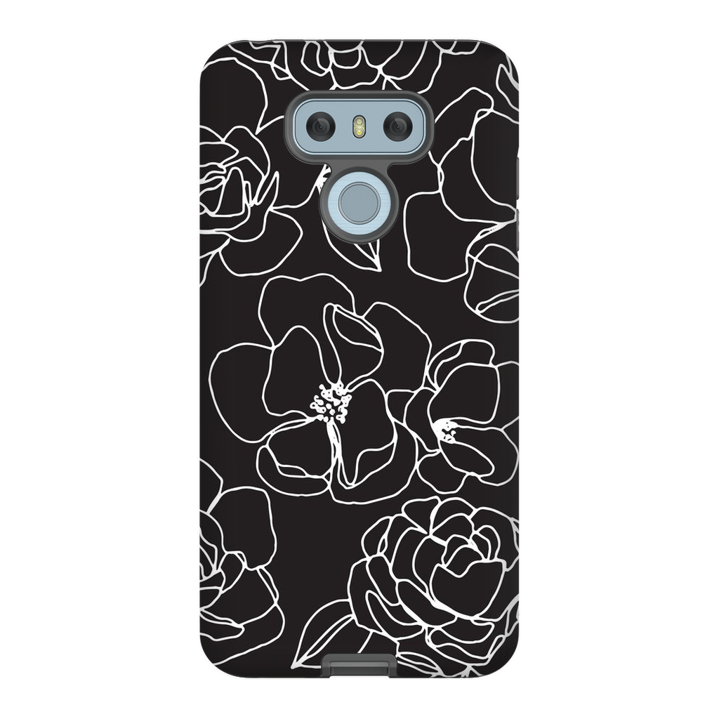 Floral Line Drawing Phone Case