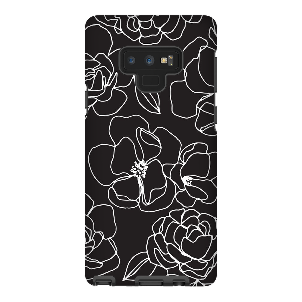 Floral Line Drawing Phone Case