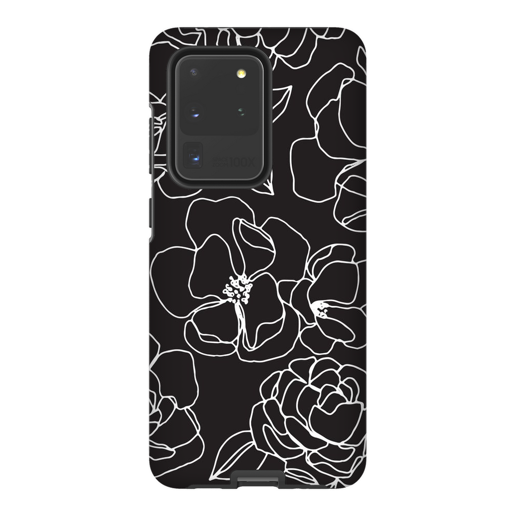 Floral Line Drawing Phone Case