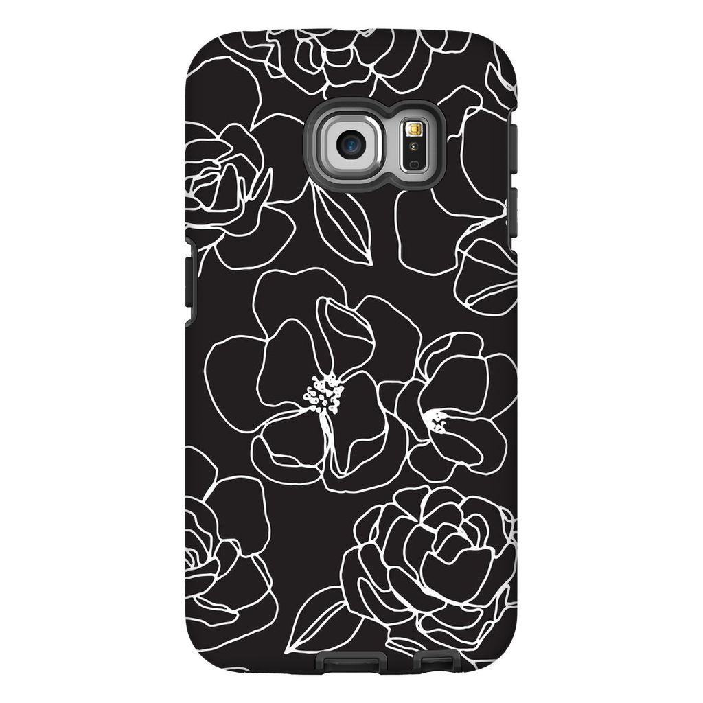 Floral Line Drawing Phone Case