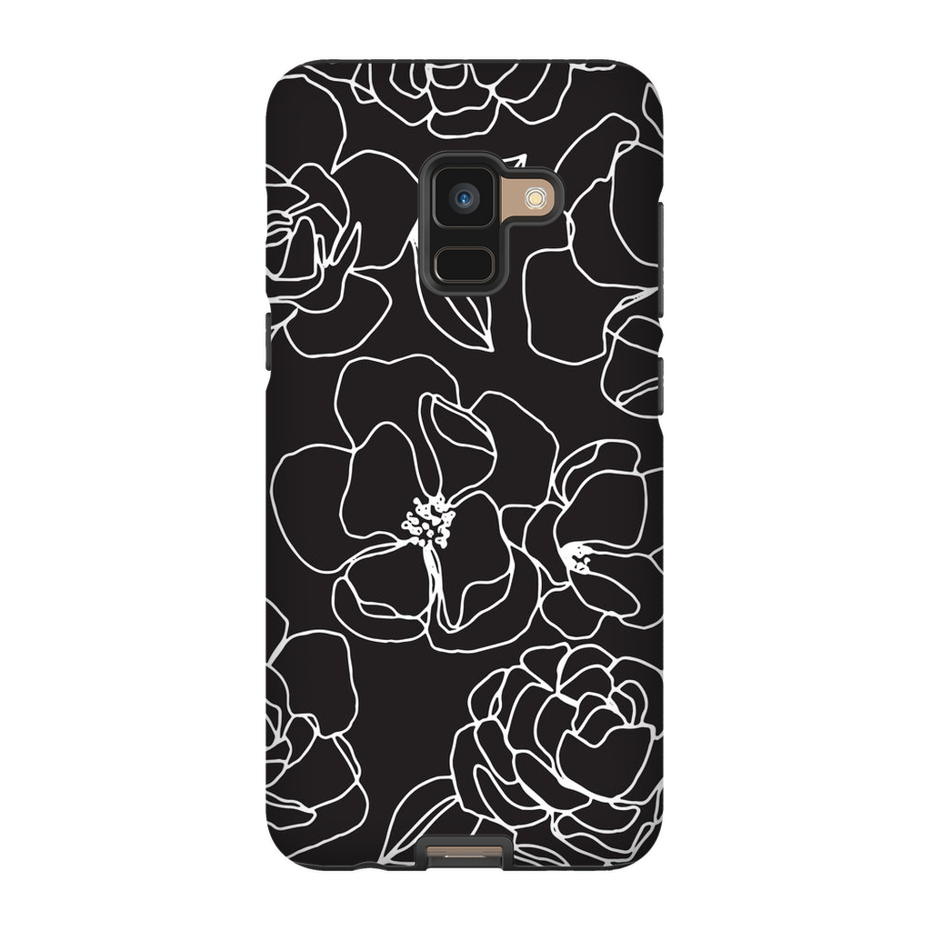 Floral Line Drawing Phone Case