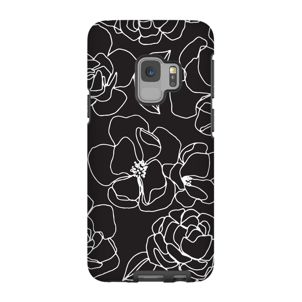 Floral Line Drawing Phone Case