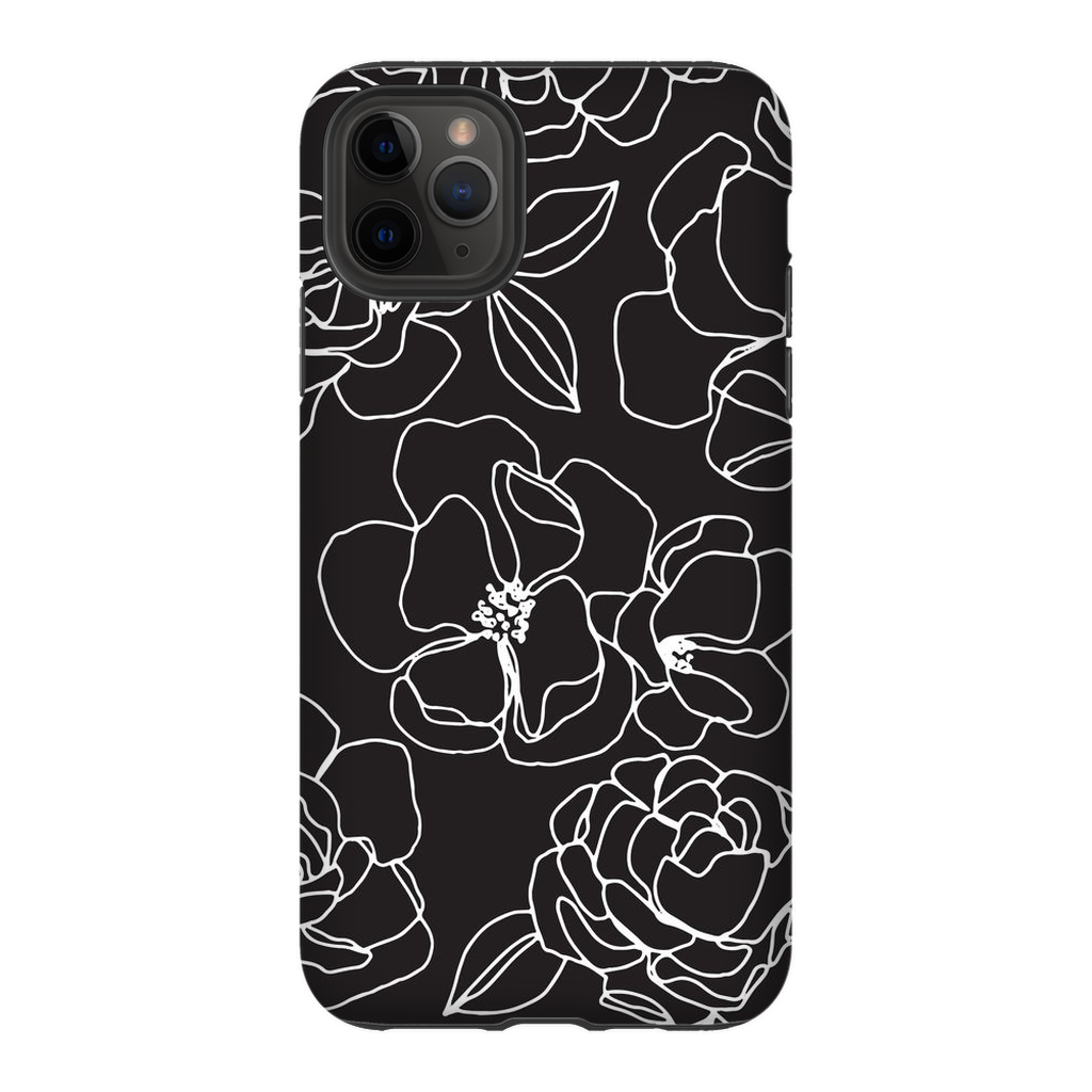 Floral Line Drawing Phone Case