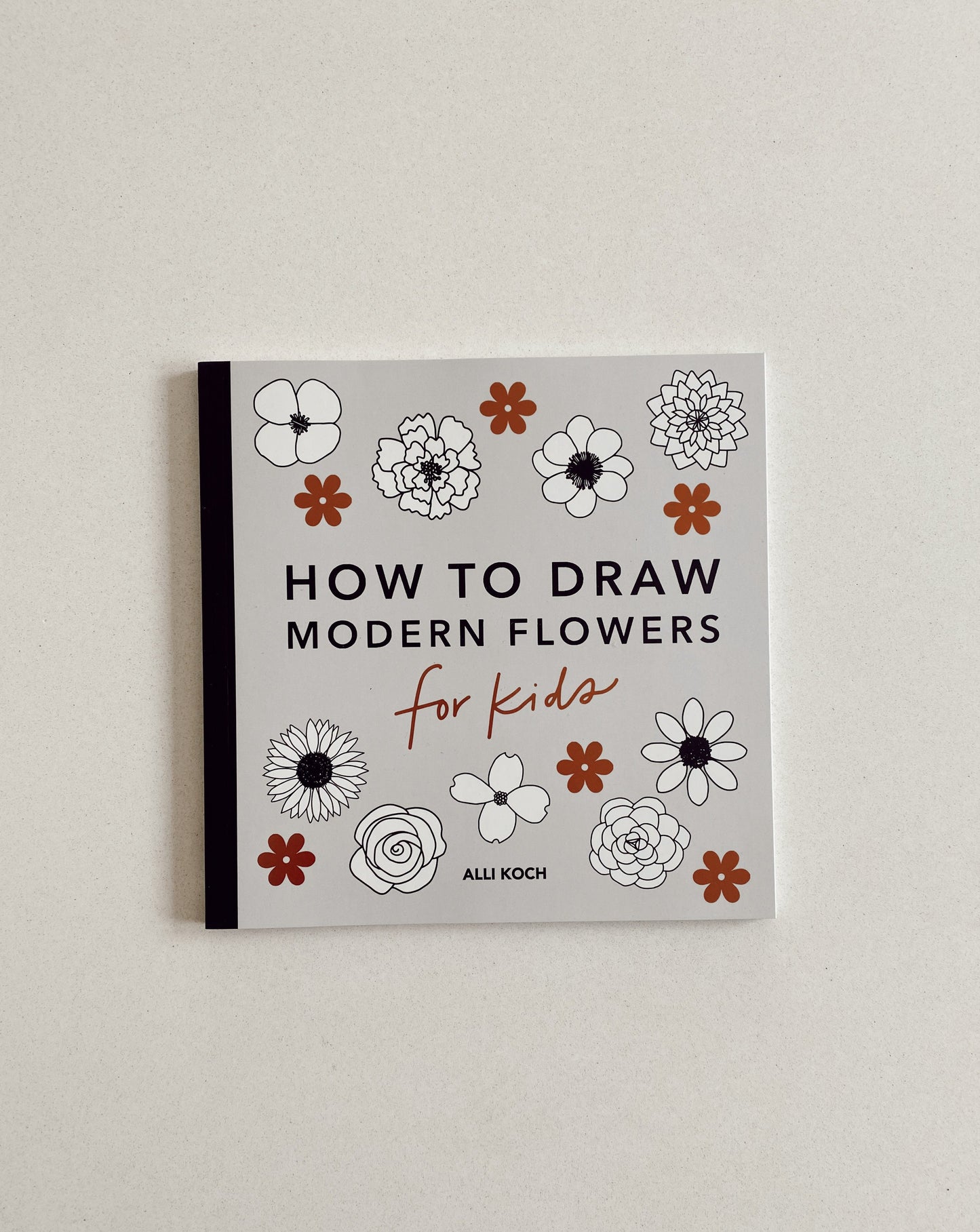 How to draw modern flowers for kids