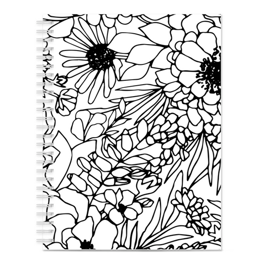 White Flowers Notebook